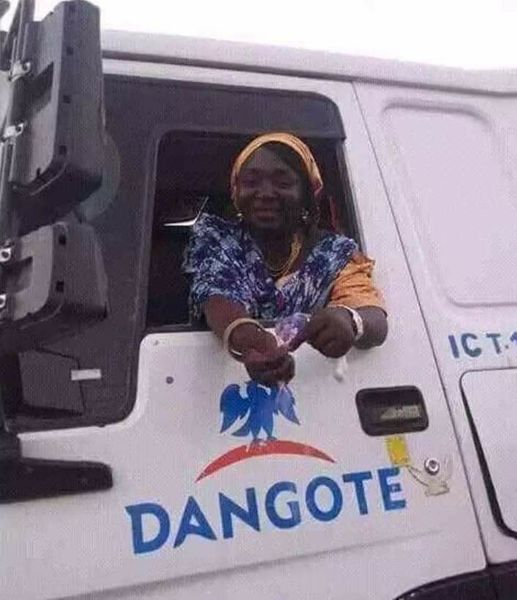 The First Woman to Drive a Dangote Cement Truck: An Inspiration to All